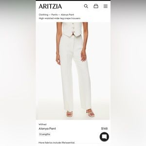 Aritizia Wilfred Alayna Pants - Tall, Light Birch